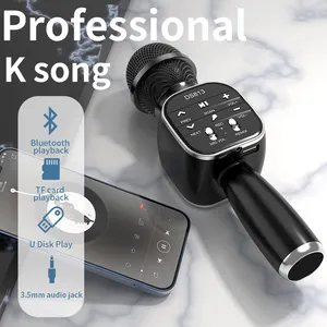 Altavoz inalámbrico personalizado, micrófono de mano para Karaoke, reproductor de música, grabadora de canciones, KTV