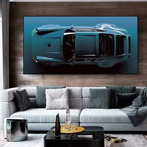 Décoration de maison moderne, peinture en porcelaine de luxe représentant des voitures de course, affiches de course, impressions, art mural de supercars, Cuadros - Product Image 4