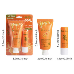 Color Changing <b>Lip</b> Balm Hand <b>Cream</b> Set Skin Care Autumn Winter Moisturizing Botanical Hydrating Anti Chapping Combo - Product Image 3