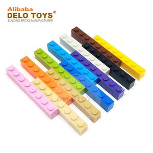 DELO TOYS (23 Colori) Parti per Costruzioni Fai-da-Te 1x8, Blocchi da Costruzione in Plastica ABS, Mattoncini 1 X 8, 1*8 (NO.<span class=keywords><strong>3008</strong></span>) - Product Image 1
