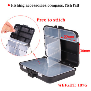 Caja de Pesca de Plástico, 115 mm x 90 mm x 35 mm, Estuche Portátil para Almacenamiento de Cebo, Accesorios de Pesca para Exteriores - Product Image 3