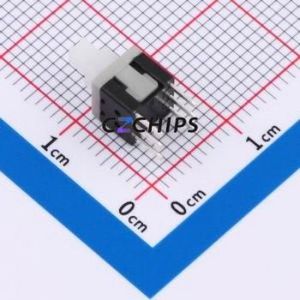 KFC5858-W Push Button Switch DIP-6P,5.8x5.8mm Switch Double Pole Double Throw No Lock Square Plunger Through Hole - Product Image 2