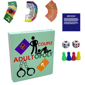 Jeu de société personnalisé en papier pour soirées, jeu de stratégie pour adultes et couples, soirée romantique, style <span class=keywords><strong>Monopoly</strong></span>, cartes pour couples et familles - Product Image 1