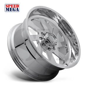 Vente Flash : Jantes de camion forgées robustes avec enjoliveurs personnalisés entièrement polis pour F150 26x12J 26x14J 6×139.7, jantes tout-terrain de rechange - Product Image 3