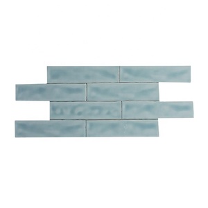 Carrelage mural en céramique <span class=keywords><strong>bleu</strong></span> océan, salle de bain, carreaux, dosseret de cuisine brillante, métro, océan - Product Image 1