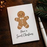 Cartes de Noël personnalisables et écrites facilement, cartes de vœux pour les fêtes, cartes cadeaux pour la veille de Noël