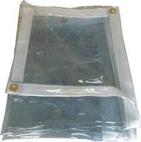 Rideaux transparents en vinyle PVC de bâche transparente en plastique résistant aux intempéries de 0.5mm d'épaisseur
