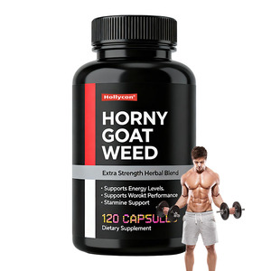 OEM Rendimiento de entrenamiento Horny Goat Weed Leaf Powder Horny Goat Weed Seed <span class=keywords><strong>Tribulus</strong></span> Terrestris Extract Horny Goat Weed Cápsulas - Product Image 1