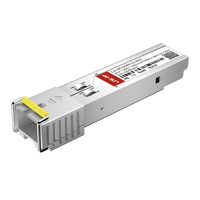 LINK-PP 1G SFP Module 1.25G SC Fiber Optic Transceiver 80km Single Mode Commercial 1550nm TX 1490nm RX with FCC CE ROHS REACH