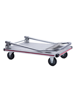 Carretilla de Acero de Cuatro Ruedas con Capacidad de 150 kg, Plataforma Plegable para Mudanzas, Carretilla Manual con Giro de 360 Grados, Herramientas Personalizables OEM