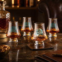 10oz Fabriqué À La Main 100% Verre En Cristal Sans Plomb Bourbon Whisky Cristal Dégustation Verres Snifter Pour Spiritueux Cognac Brandy