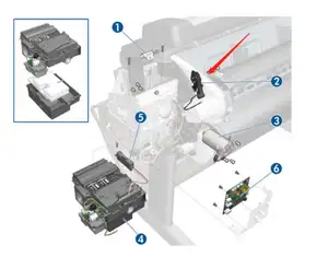 Q5669-67807 HP Designjet t/Z loạt bút để không gian giấy solenoid (PPS)