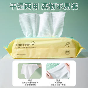 LMLTOP Serviette jetable pour le visage 120g en coton doux texture perle, serviette nettoyante monocouche, serviette de beauté Vietnam SY429 - Product Image 3