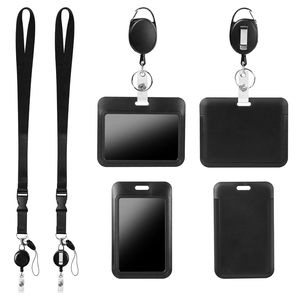 Portacredenciales Retráctil Personalizado con Logotipo, Cordón para Credencial, Portacredenciales con Llavero para Enfermeras, Personal de Seguridad, Mujeres y Hombres - Product Image 1
