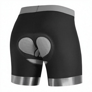 <b>Men's</b> Fitted <b>Cycling</b> <b>Shorts</b> With Silicone Pad Moisture Wicking Spandex Nylon Brief Length - Product Image 2