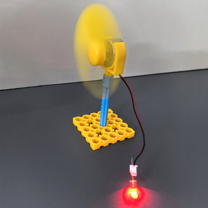Mini Wind Turbine Model Kit 80mm Plastic Educational Science Toy For Kids Age 7-9 DIY <b>Physics</b> Experiment Learning Tool - Product Image 1