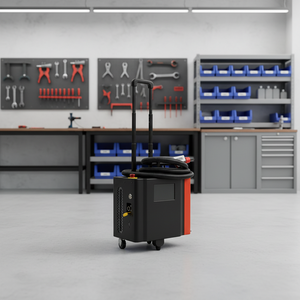 200W 300W Pulse Fiber Laser Cleaning <b>Machine</b> for Metal and Aluminum Paint & Rust & Oil & Oxide Removal - Product Image 1