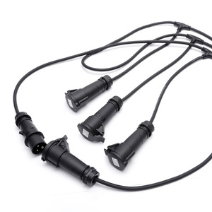 Prise industrielle 16A IP44 étanche, connecteur d'alimentation 220V avec mise à la terre standard, matériau plastique - Product Image 3