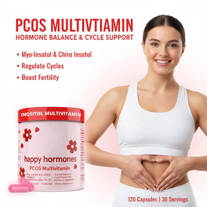 Capsules molles de Myo-Inositol D-Chiro, complément pour le SOPK, oméga 3, magnésium, zinc, vitamine D, équilibre hormonal pour femmes, adultes et adolescents - Product Image 1