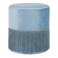 Pouf rond moderne en velours vert avec franges pour salon, tabouret à pompons pour salle de bain, repose-pieds multifonctionnel pour chambre à coucher