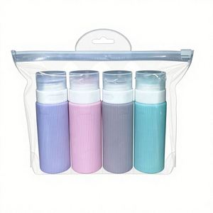 Nuevo Set de Viaje de Silicona de Estilo Minimalista de Amazon, Capacidad para 90 Botellas Divididas, Contenedores de Almacenamiento para Champú y Loción - Product Image 1