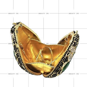 Women Dazzling Snakehead Rhinestones Evening <b>Bag</b> Unique <b>Snake</b> Crystals Clutch Purse for Halloween Ball Party - Product Image 3