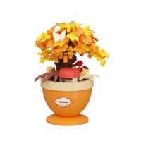Concord C2038851 Hot Frost Forest Autumn Scenery Blocs de construction en plastique ABS 187 pièces Briques miniatures DIY Jouet éducatif pour les enfants de 7 à 9 ans