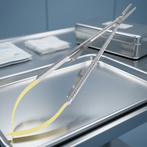 Six Flowers/OEM Porte-aiguilles chirurgical en acier inoxydable, pince manuelle, certifié CE, instrument de classe I, pour utilisation en salle d'opération, ISO 2015 - Product Image 2