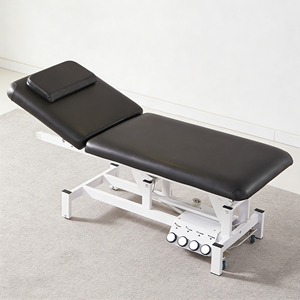 Mesa de <span class=keywords><strong>Derma</strong></span> Eléctrica Ajustable en Altura con 3 Motores, Personalizable de Fábrica, Color Opcional, Silla Cosmética, Cama Facial de Belleza - Product Image 2