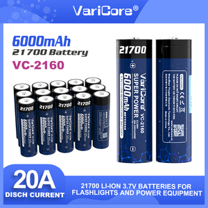 VariCore VC-2160 3.7V agli ioni di litio 21700 <span class=keywords><strong>capacità</strong></span> della <span class=keywords><strong>batteria</strong></span> 6000mAh 20A <span class=keywords><strong>batteria</strong></span> <span class=keywords><strong>massima</strong></span> scarica + punta - Product Image 6