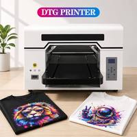 Imprimante DTG A3 de bureau 45x55cm avec 2 têtes d'impression Brother pour l'impression directe sur vêtements, machine d'impression à plat pour t-shirts et sweats en coton