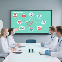 55, 65, 75, 86, 90 100 дюймов, Интерактивная плоская панель, обучающий экран, интерактивный ЖК-дисплей, белая доска, умная доска для школьного класса