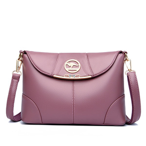 Women Bags Fashion Ladies Messenger Shoulder Bag Europe and America Cross-border Soft PU Leather Simple <b>Small</b> PU Handbag - Product Image 1