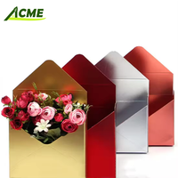 Boîte à fleurs en papier rigide décorative personnalisée avec gaufrage et laminage mat, matériaux recyclés, taille personnalisée, emballage cadeau