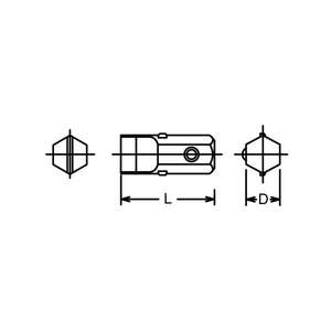 KOKEN - 101S-1,2X7 1/4 ''Embout fendu-EAN 4991644202126 INSERTS POUR EMBOUTS DE VISSAGE - Product Image 2