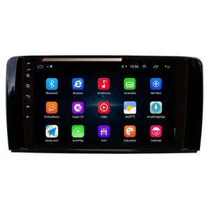 适用于梅赛德斯奔驰R的Android OS汽车多媒体播放器，带LCD屏幕SWC汽车收音机娱乐立体声汽车主机