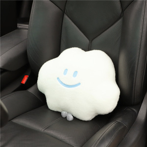 หมอนรองคอรถยนต์รูปทรงกลม ยี่ห้อ Cloud Smile ผลิตจากผ้าพลัฌ ซักได้ ใช้สำหรับเบาะรถยนต์ - Product Image 1