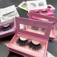5 paires de faux cils Pack Faux mixtes longs cils naturels vaporeux cils épais faits à la main réutilisables cils dramatiques
