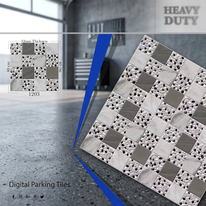Carreaux de sol en porcelaine numérique de qualité supérieure 400x400mm, résistants, imperméables, pour parkings et centres commerciaux extérieurs - Product Image 5