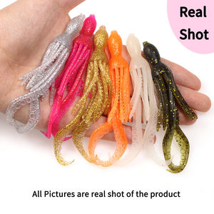 Señuelo de Pesca de Plástico Suave para Pescar Pargo en Agua Salada, 10 cm/3,9 g, Cebo de Pulpo y Calamar, Material TPR, Pesca, Wobbler, Aparejos de Pesca, 8 Colores Fluorescentes - Product Image 6