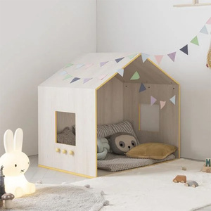 Montessori naturel luxe enfants fille maison en bois tente <span class=keywords><strong>camping</strong></span> bambin étage <span class=keywords><strong>lit</strong></span> bébé <span class=keywords><strong>lit</strong></span> pour enfants - Product Image 1