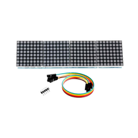 Modul Kontrol MCU 4-in-1 Tampilan dan Pengiriman Garis 5P MAX7219 Modul Matriks Titik Merah/Biru/Hijau