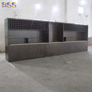 Restaurante Bar Mostrador Gabinete Moderno Laminado Mármol <span class=keywords><strong>Comercial</strong></span> Club Café Bar Gabinete - Product Image 4