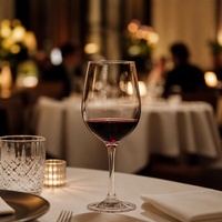 Verre à vin rouge sur pied de 370 ml pour collection de vaisselle, usage hôtelier et de restauration, verrerie traditionnelle pour vin rouge