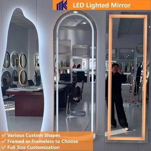 <span class=keywords><strong>Miroir</strong></span> LED mural sans cadre pour salon <span class=keywords><strong>de</strong></span> coiffure, populaire sur Internet, idéal pour les salons <span class=keywords><strong>de</strong></span> coiffure et les barbiers - Product Image 3