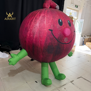 Costume gonflable <span class=keywords><strong>d</strong></span>'oignon souriant personnalisé pour les activités publicitaires des centres commerciaux, costume de légumes gonflable pour les fêtes cosplay - Product Image 2