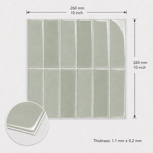 3D Self Adhesive Peel and Stick Wall Tile Waterproof Glossy <strong>Backsplash</strong> <strong>Sticker</strong> <strong>for</strong> <strong>Kitchen</strong> Bathroom Wall Decor - Product Image 3