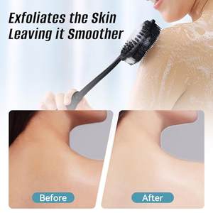 Brosse de massage douce en silicone pour le dos et le corps, 14,7*1,4 cm / 0,5 lb, personnalisable, pour douche et bain, OEM&ODM - Product Image 5
