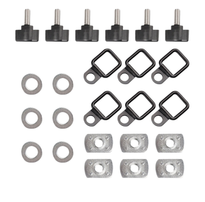 Kit de Tornillos de Liberación Rápida, Tuercas y Arandelas con Anclaje de Anillo en D para Tornillos de Techo de Jeep Wrangler YJ TJ JK JL - Product Image 2