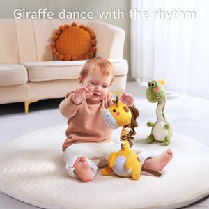 توماما أطفال قطيفة كهربائية تغني زرافة راقصة موسيقى ألعاب تتحدث محشوة لعبة حيوانات راقصة للأطفال مع بلوتوث - Product Image 3